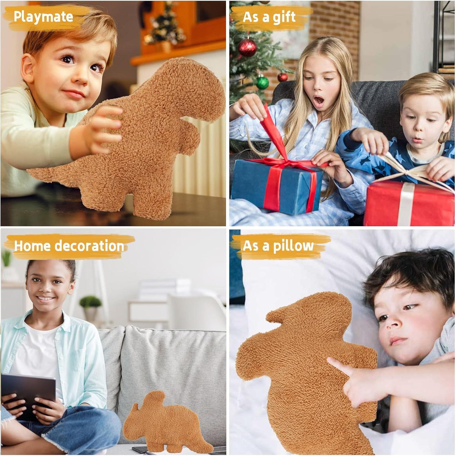 Almohada de Peluche Dino Nugget TVVPGG 5 Pcs Suave