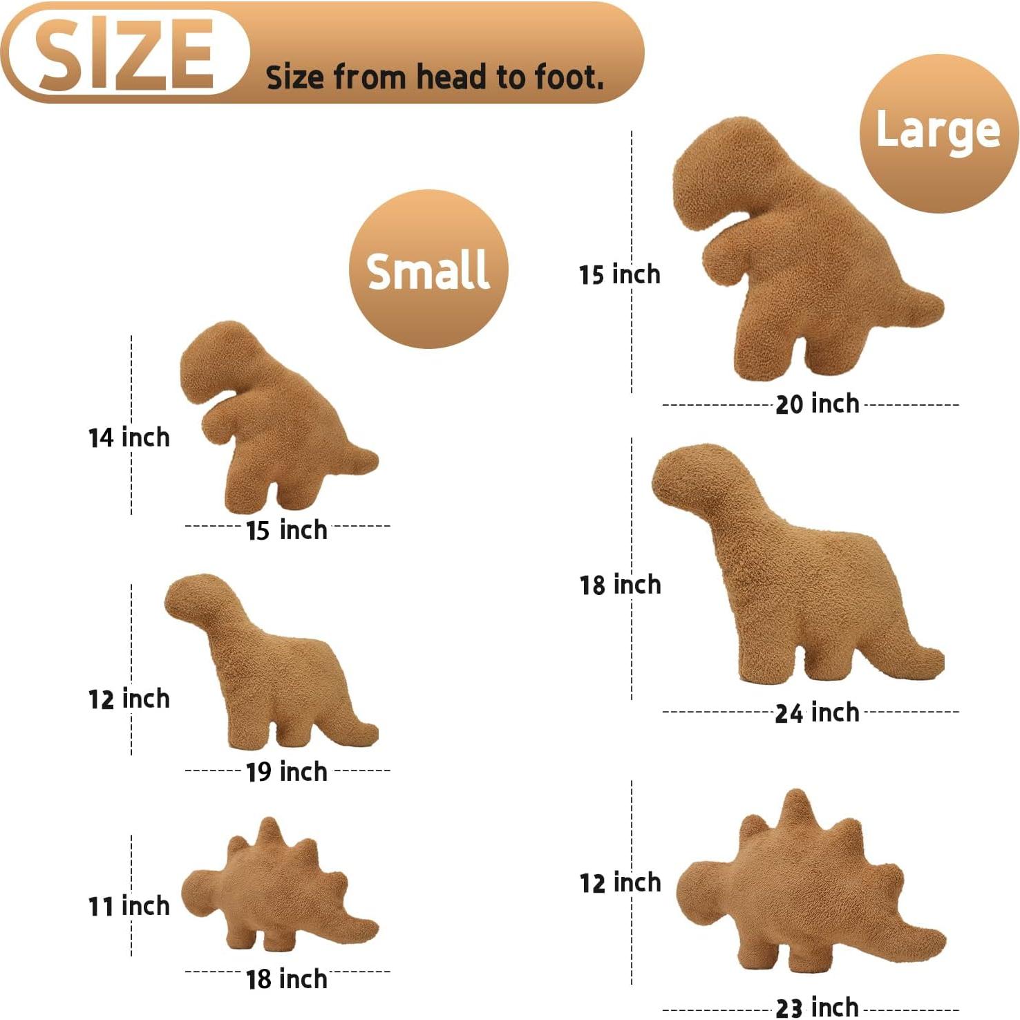 Almohada de Peluche Dino Nugget TVVPGG Grande 50,8 cm