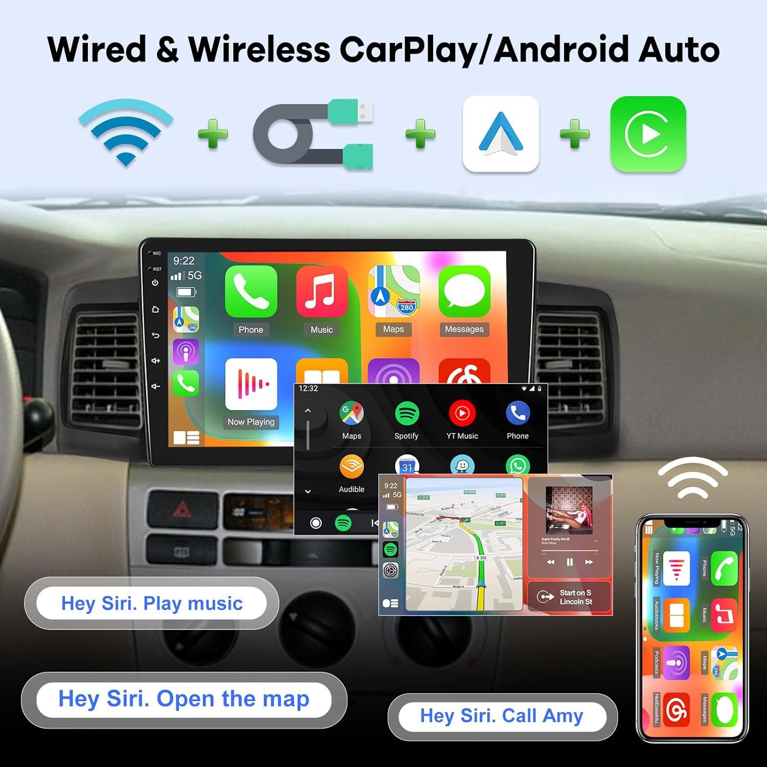 Radio Android EKAT 2+64GB para Toyota Corolla EX 2007-2012