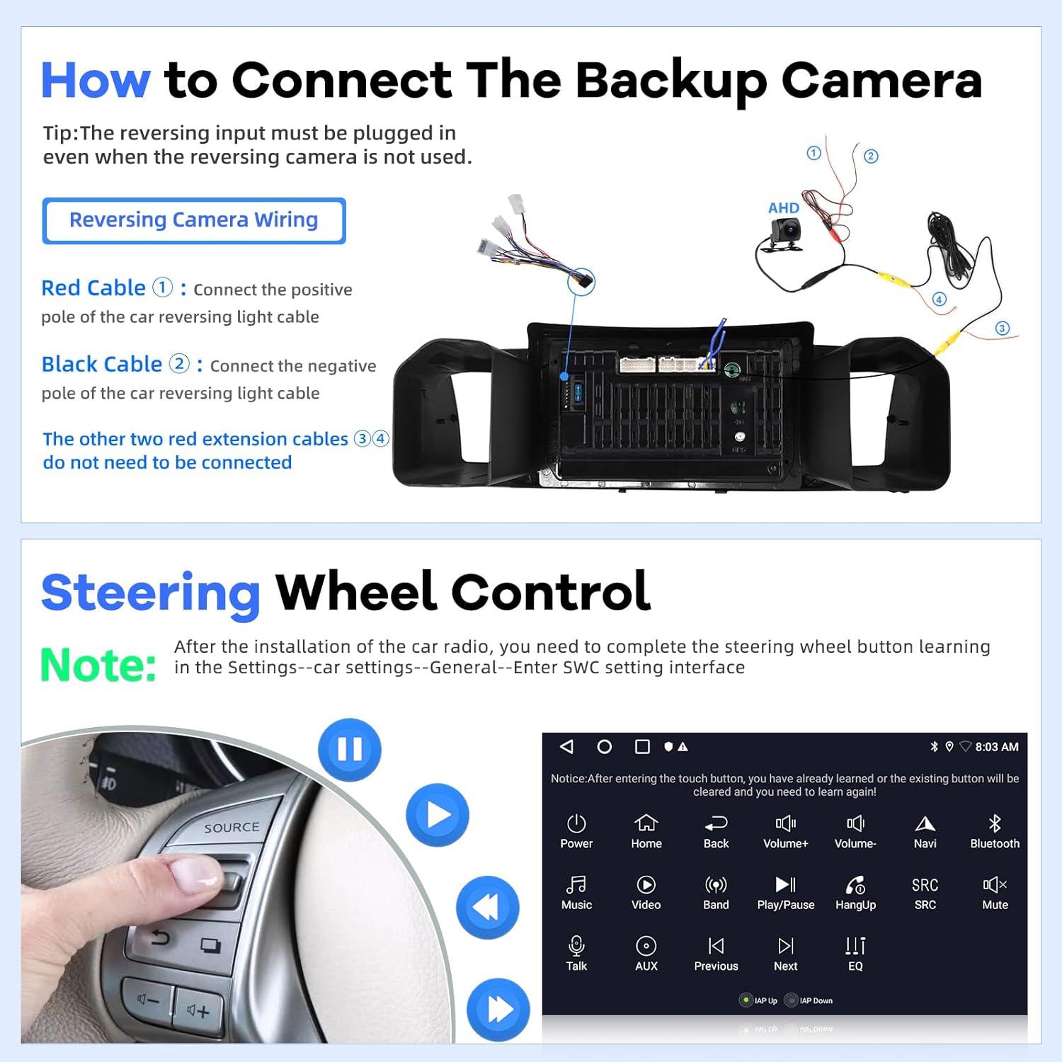 Radio Android EKAT 2+64GB para Toyota Corolla EX 2007-2012