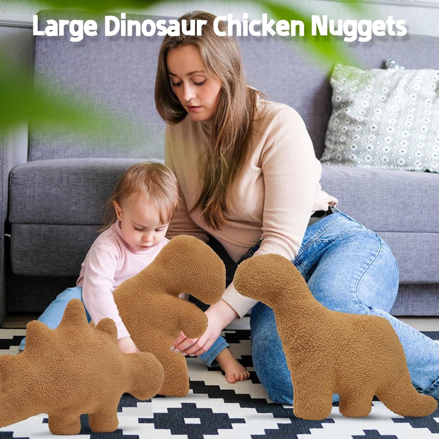 Almohada de Peluche Dino Nugget TVVPGG Grande 61 cm