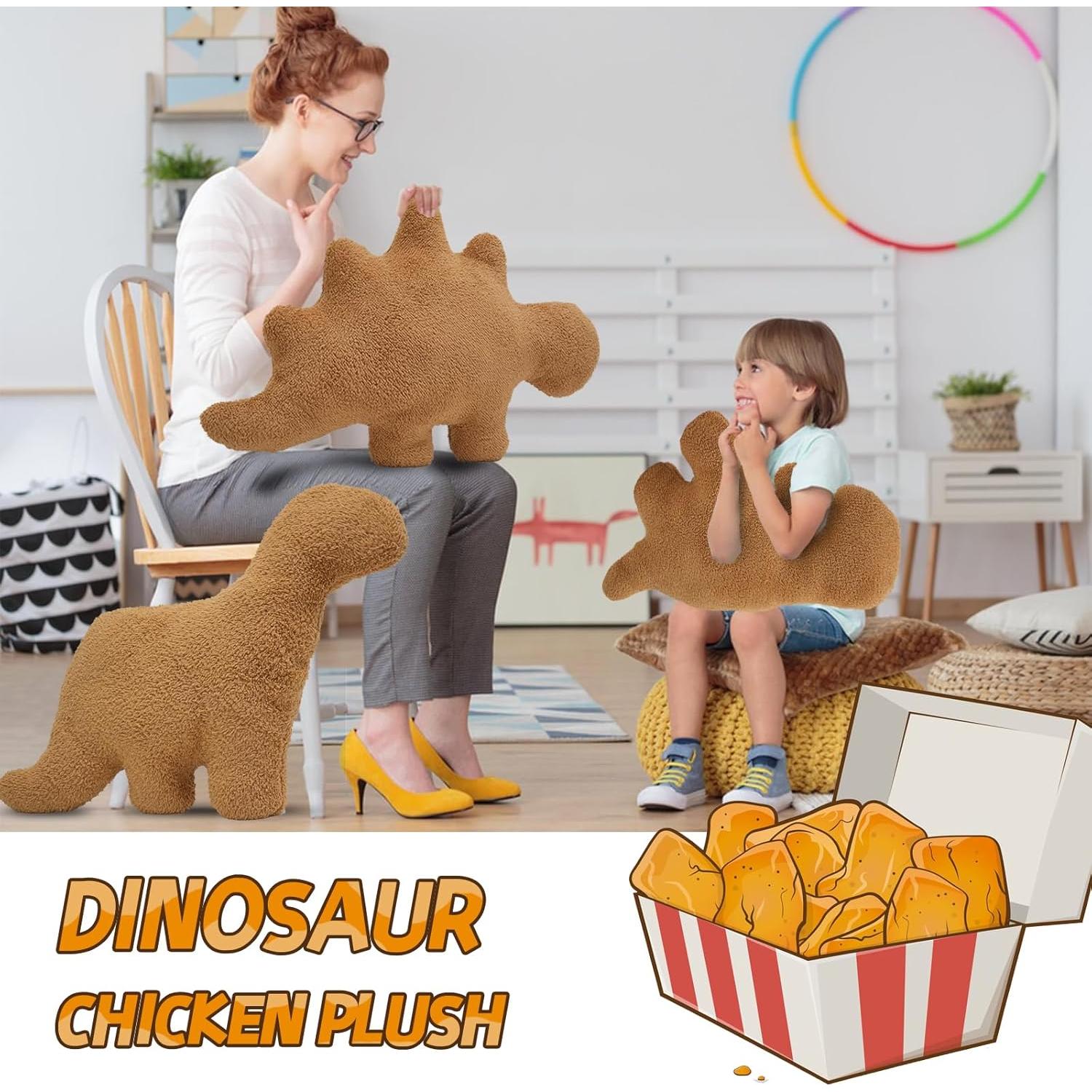 Almohada de Peluche Dino Nugget TVVPGG Grande 61 cm
