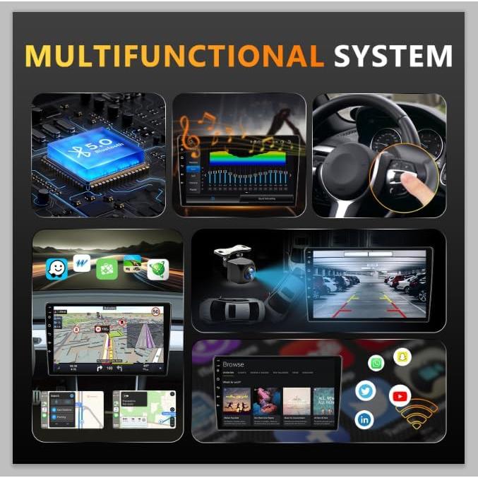 Estéreo de Coche Eunavi Android 13 2 Din para Toyota Corolla 2006-2012