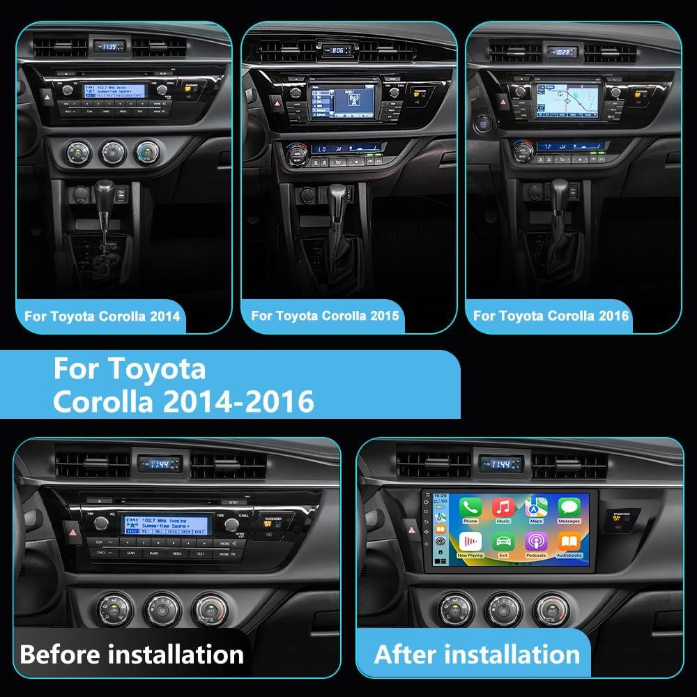 Estéreo Android 13 para Toyota Corolla 2014-2016 con CarPlay