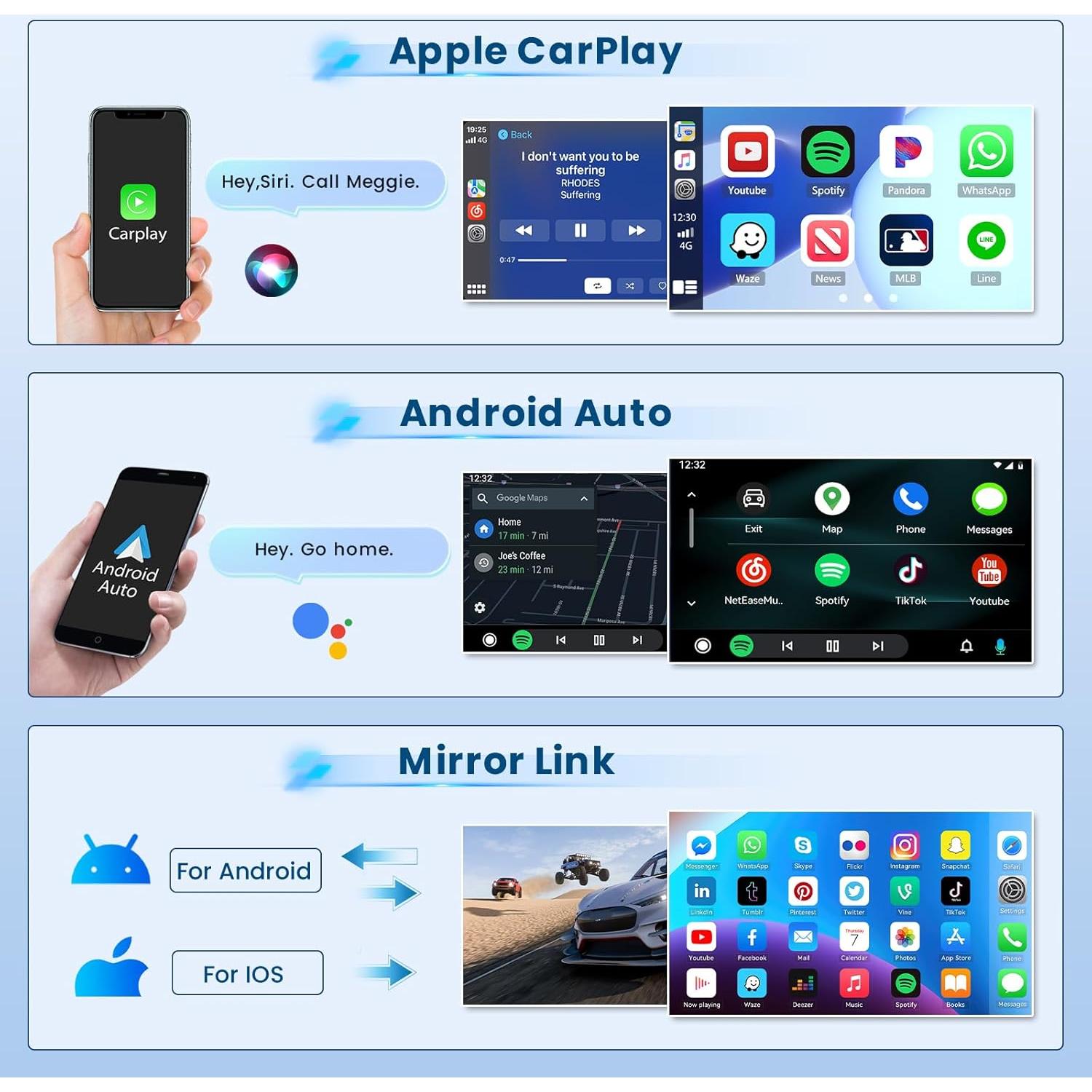 Estéreo Android 2+64G Inefala para Toyota Fortuner 2005-2014