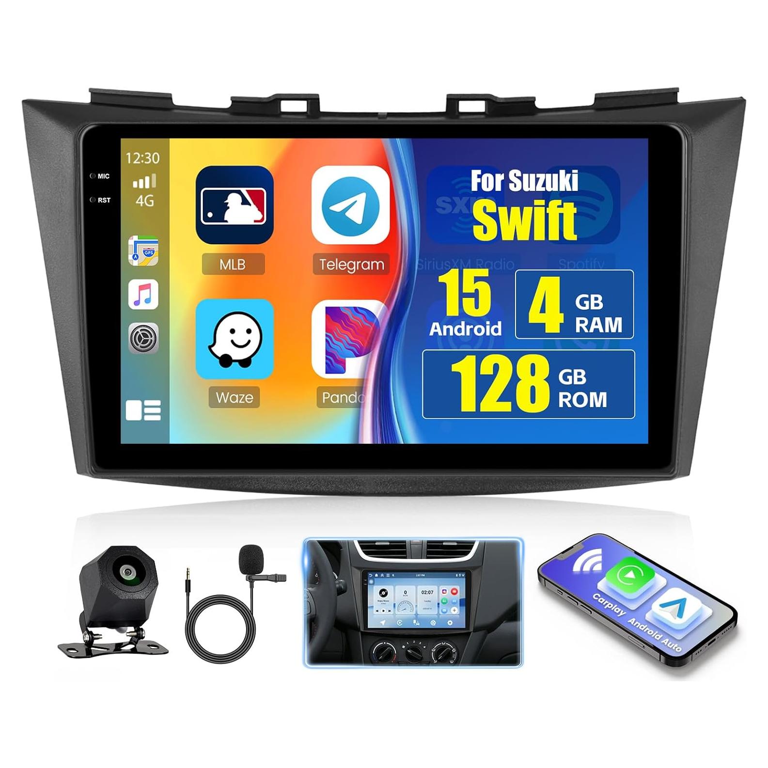 Estéreo de Coche Android Hikity 9'' para Suzuki Swift 2011-2017