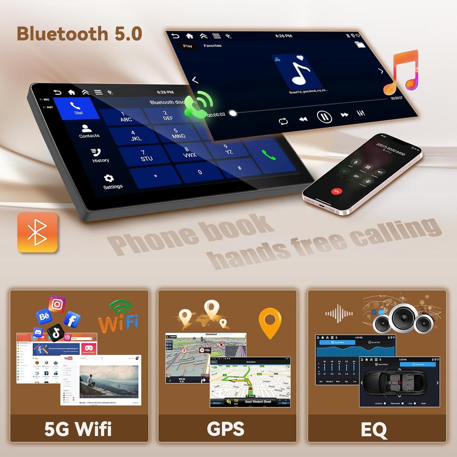 Estéreo de Coche Android Hikity 9'' para Suzuki Swift 2011-2017