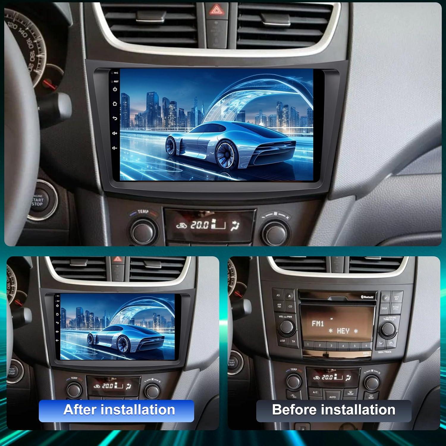 Radio Estéreo de Coche Alikali 9 Pulgadas Android 14 con Carplay para Suzuki Swift 2010-2016
