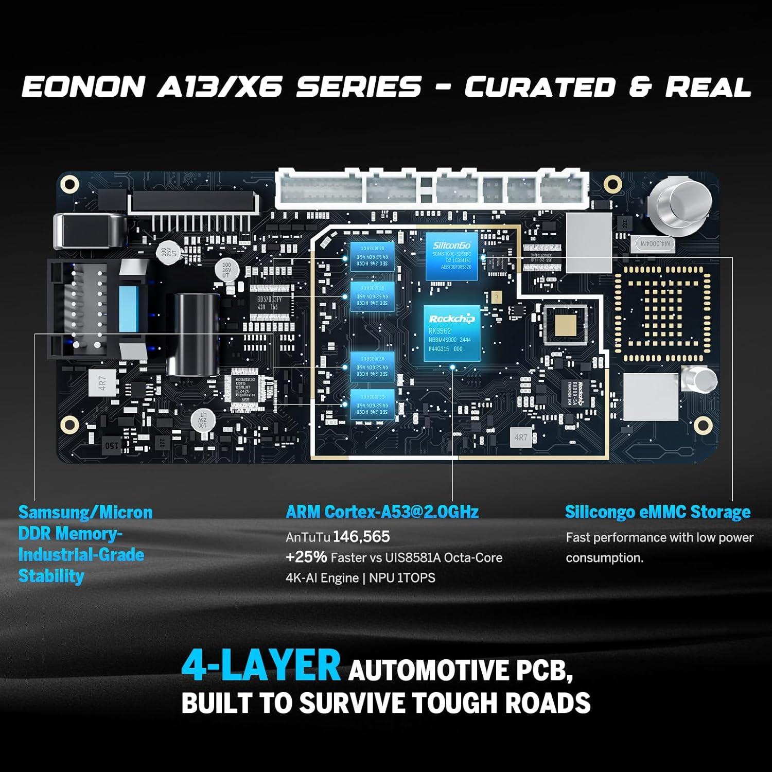 Estéreo de Coche Doble Din Eonon UA13 7" Android 13 Bluetooth