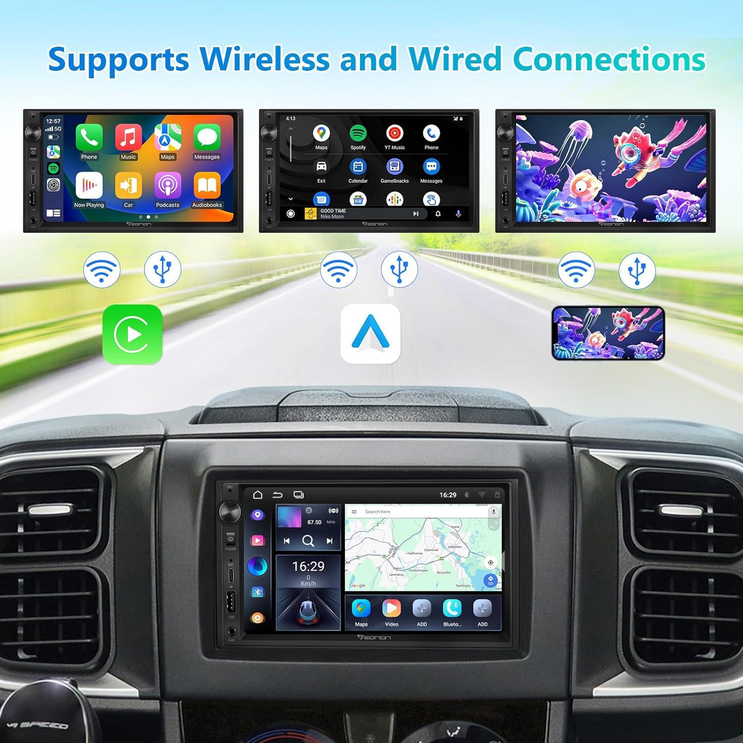 Estéreo de Coche Doble Din Eonon UA13 7" Android 13 Bluetooth