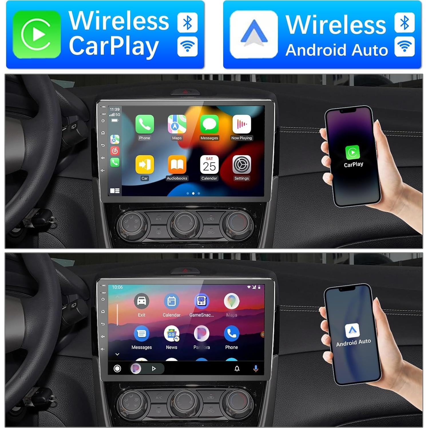 Estéreo de Coche Binize 10" Android 2+32GB Carplay Inalámbrico
