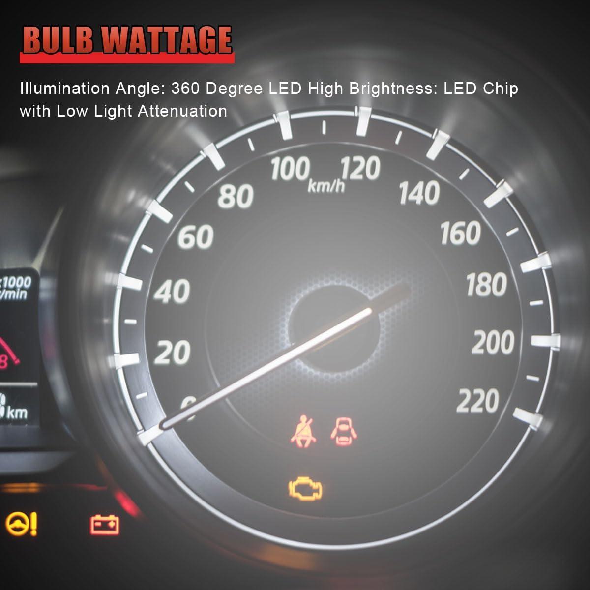 20 Bombillas LED T10 GAOLAOSY para Tablero Automotriz 12V