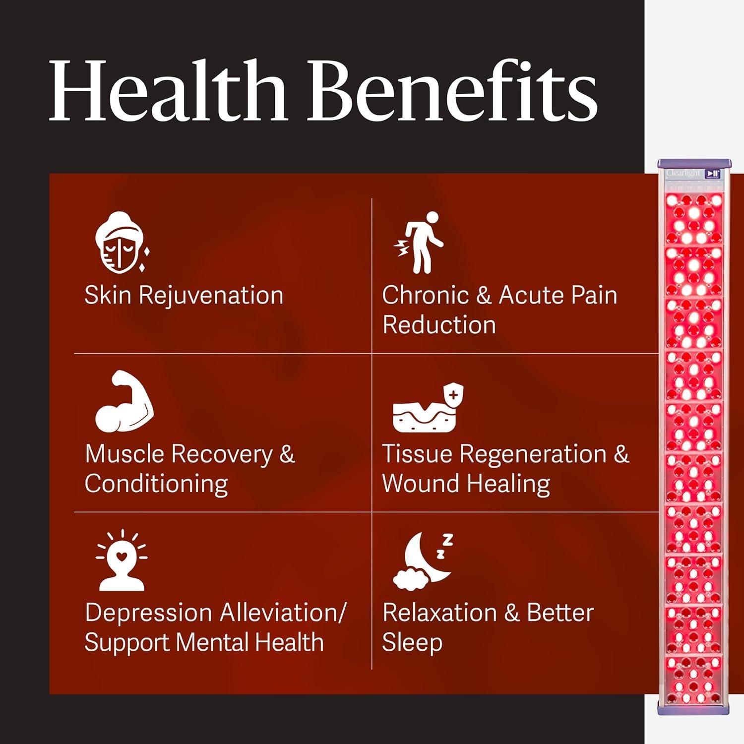 Torre de Luz Roja Clearlight CORE - Alivio del Dolor y Piel Joven