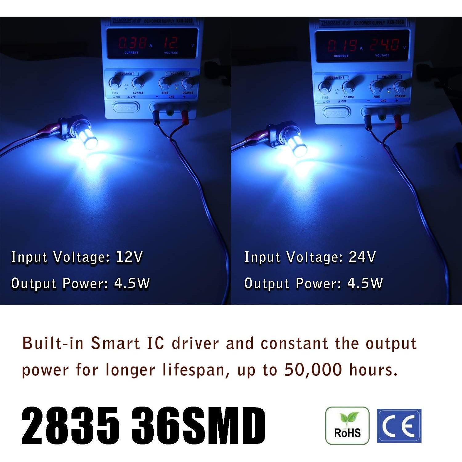 Bombillas de Niebla LED KISLED H8 H11 2600lm Azul Hielo