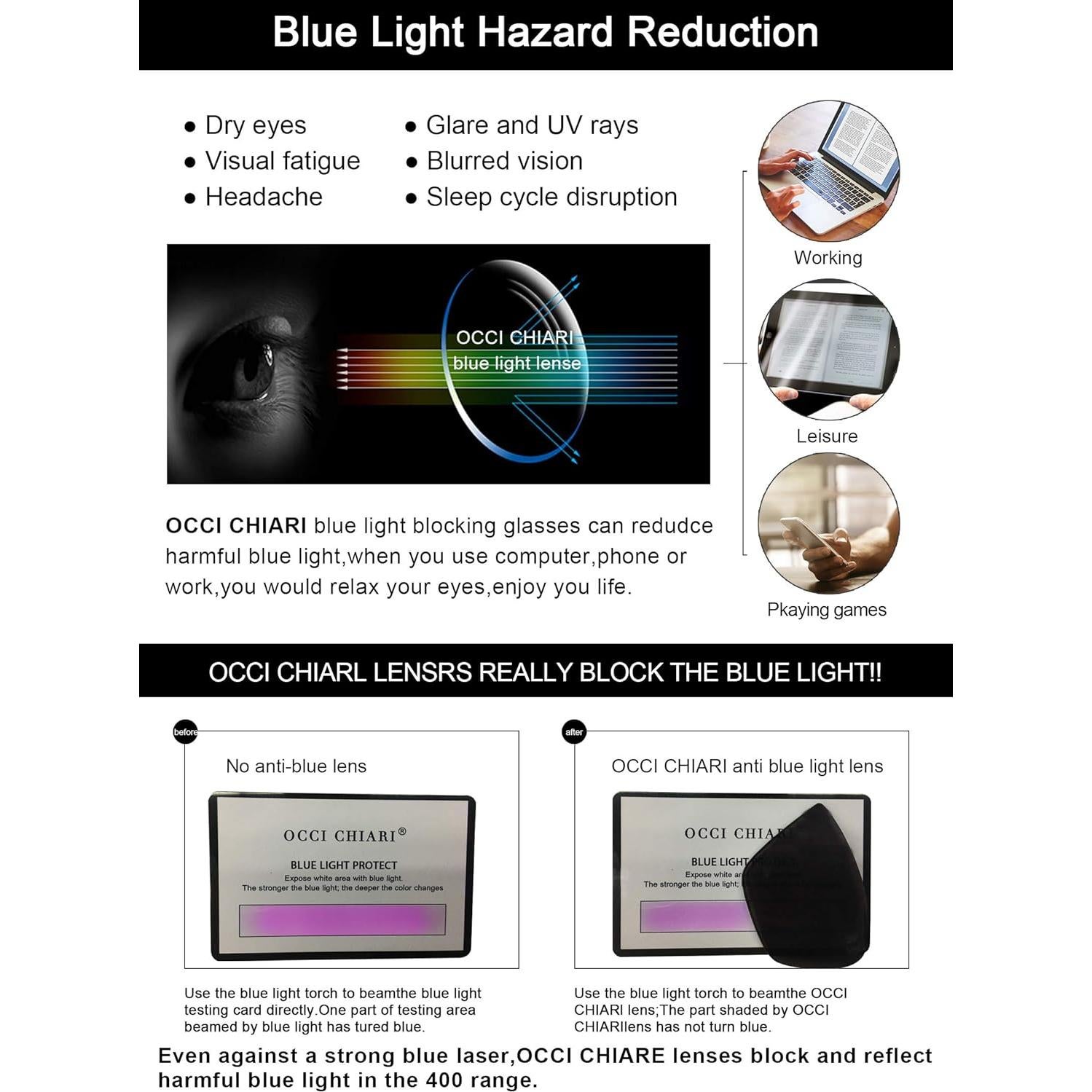 Gafas de Sol Lectoras OCCI CHIARI UV400 Mujeres Gris 50mm