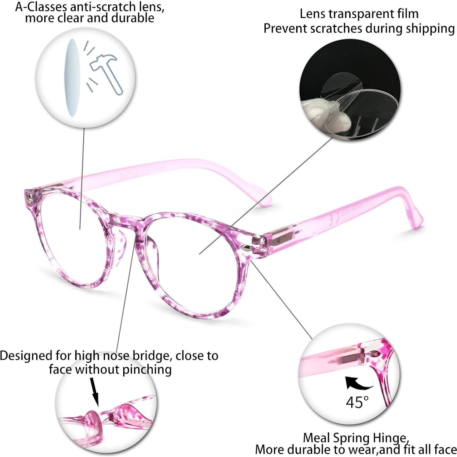 Gafas de Lectura OCCI CHIARI Rosa 3.5x Diseño Floral