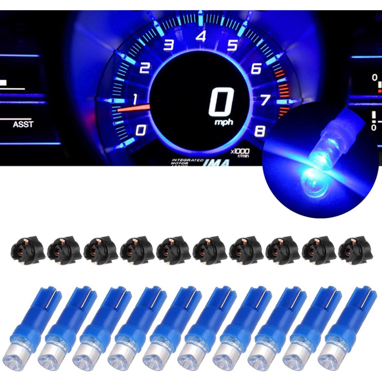 Bombillas LED T5 10x cciyu Azul Cóncavo 50000 horas