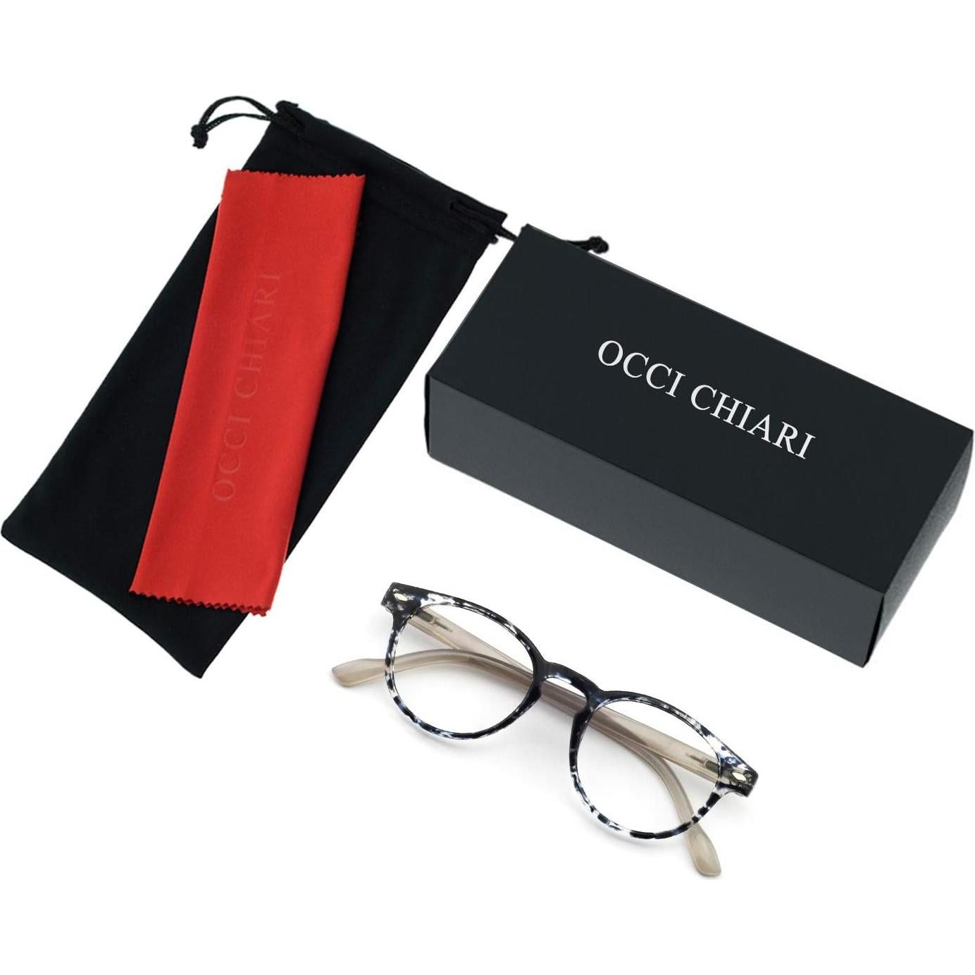 Gafas de Lectura OCCI CHIARI Acetato Flor Negra 1.75x