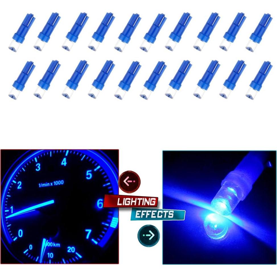 Luz LED T5 Azul cciyu para Tablero de Instrumentos 12V