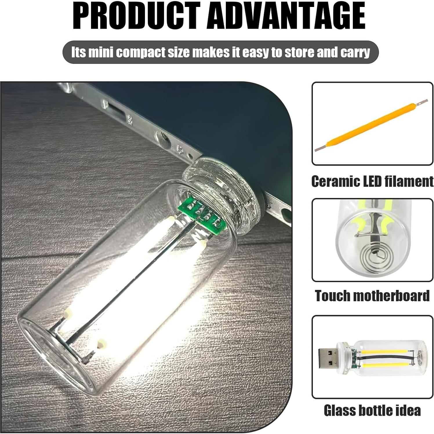 Luces LED de Ambiente Interior para Coche Ongfuwu USB Blanco