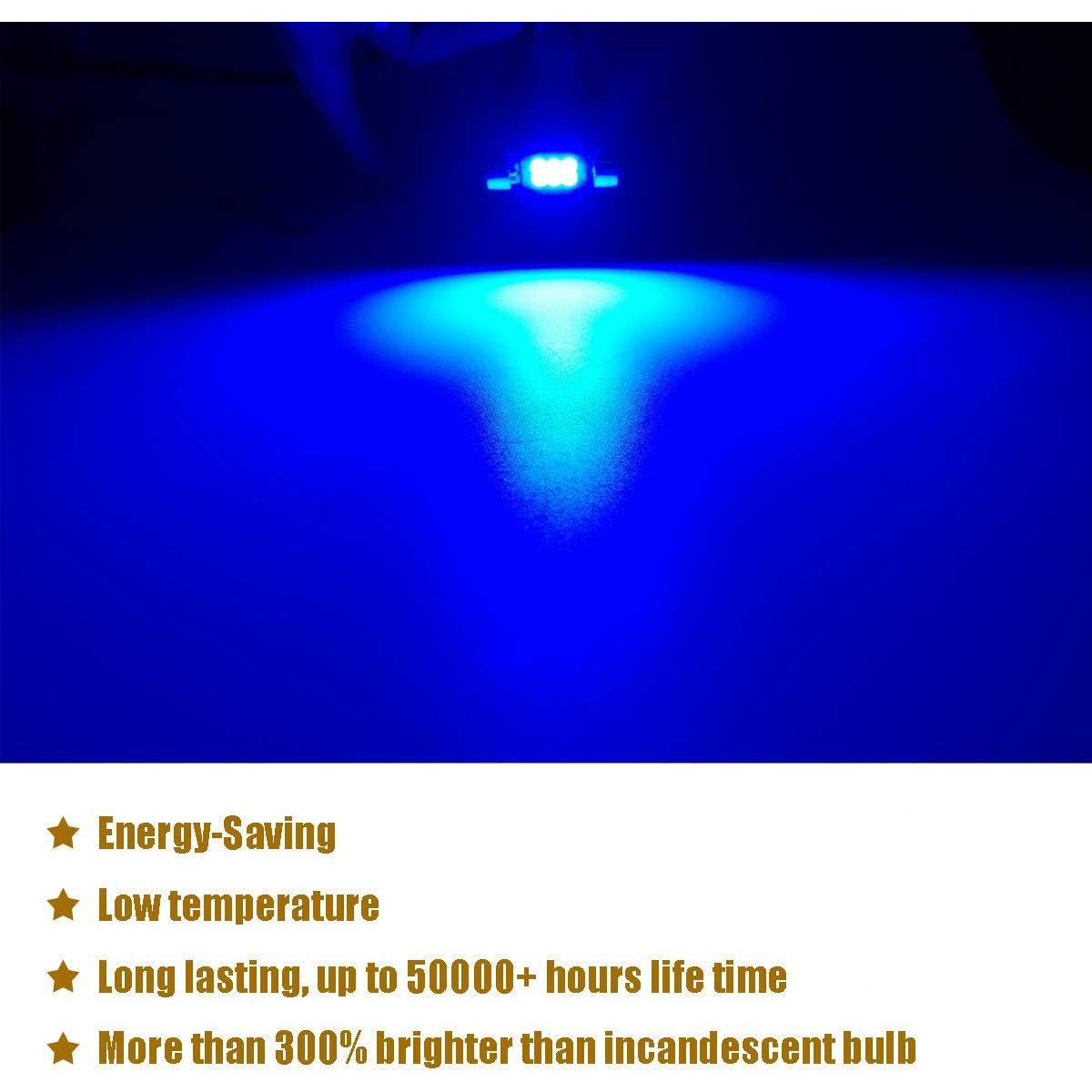 Bombillas LED Festoon iBrightstar 36mm Azul 6411 6418 1.8W