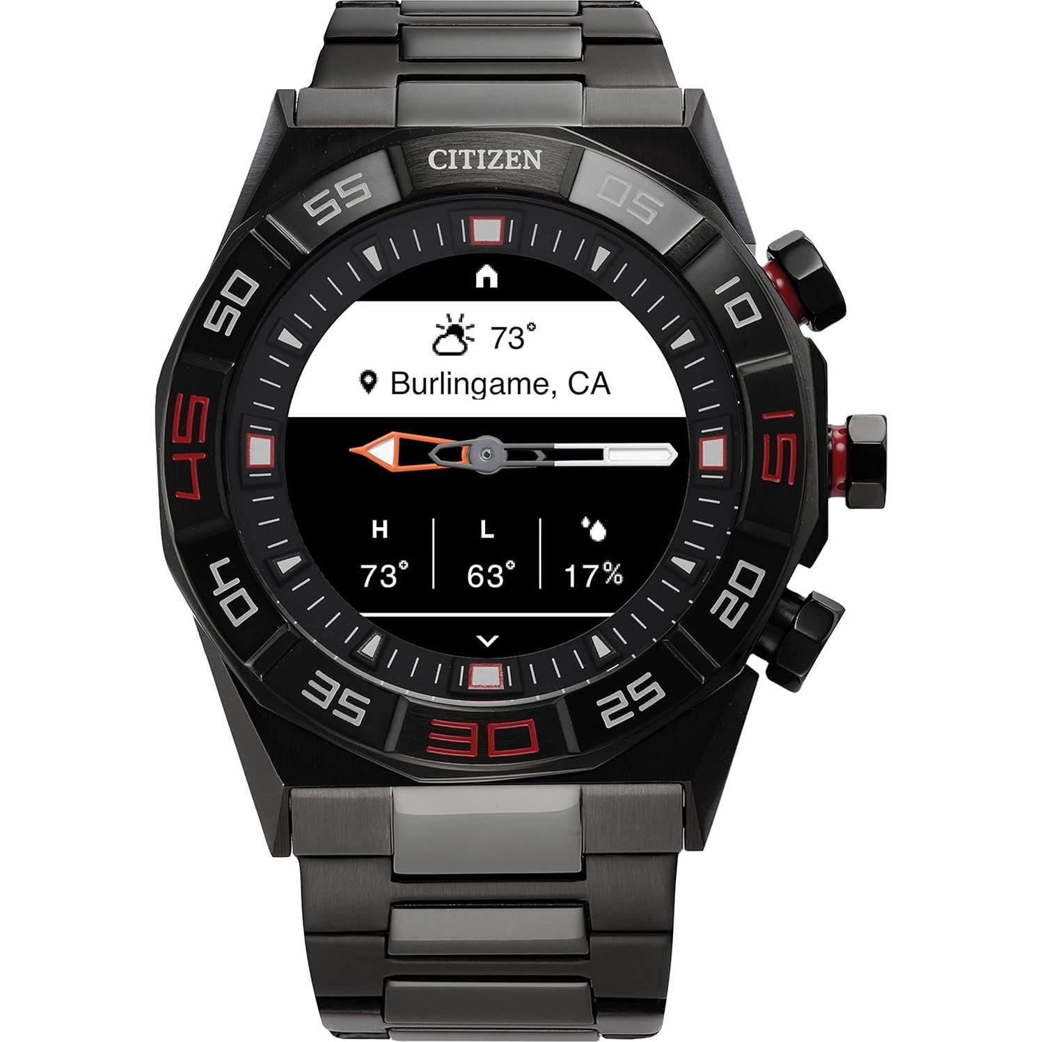 Reloj Inteligente Citizen CZ Smart Híbrido 44mm Gris