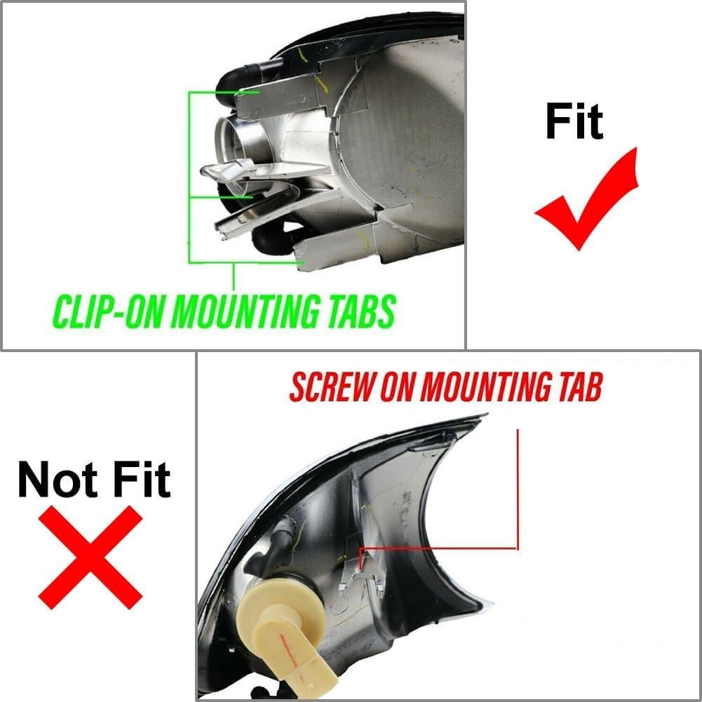 Luz de Señal de Giro Lirun Car para BMW E46 2 Puertas 1998-2001