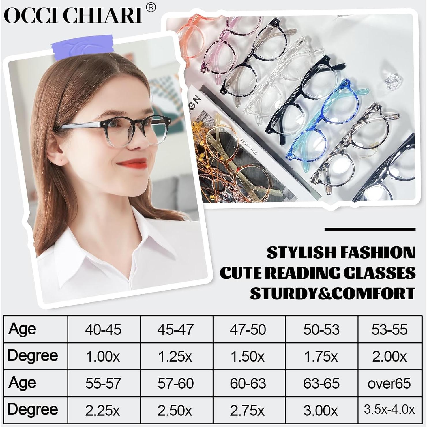 Gafas de Lectura OCCI CHIARI 2.0x Redondas para Mujeres