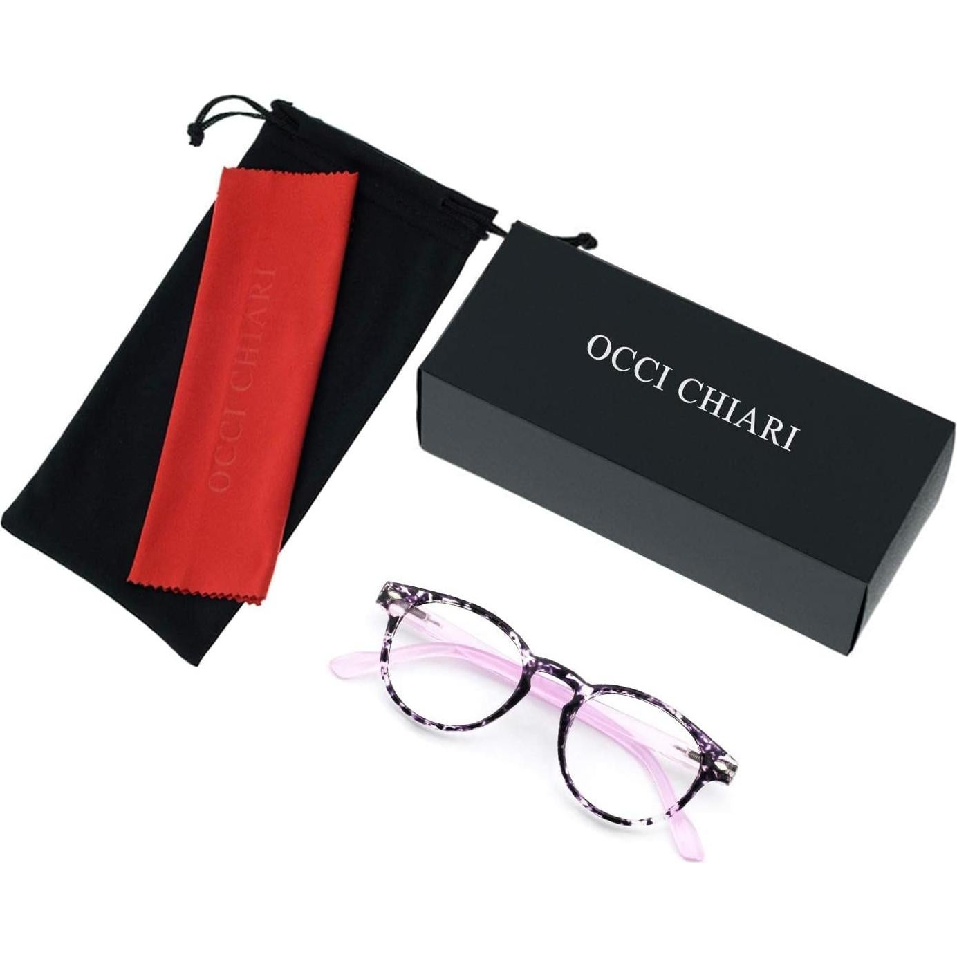 Gafas de Lectura OCCI CHIARI 1.75x Diseño Floral Morado