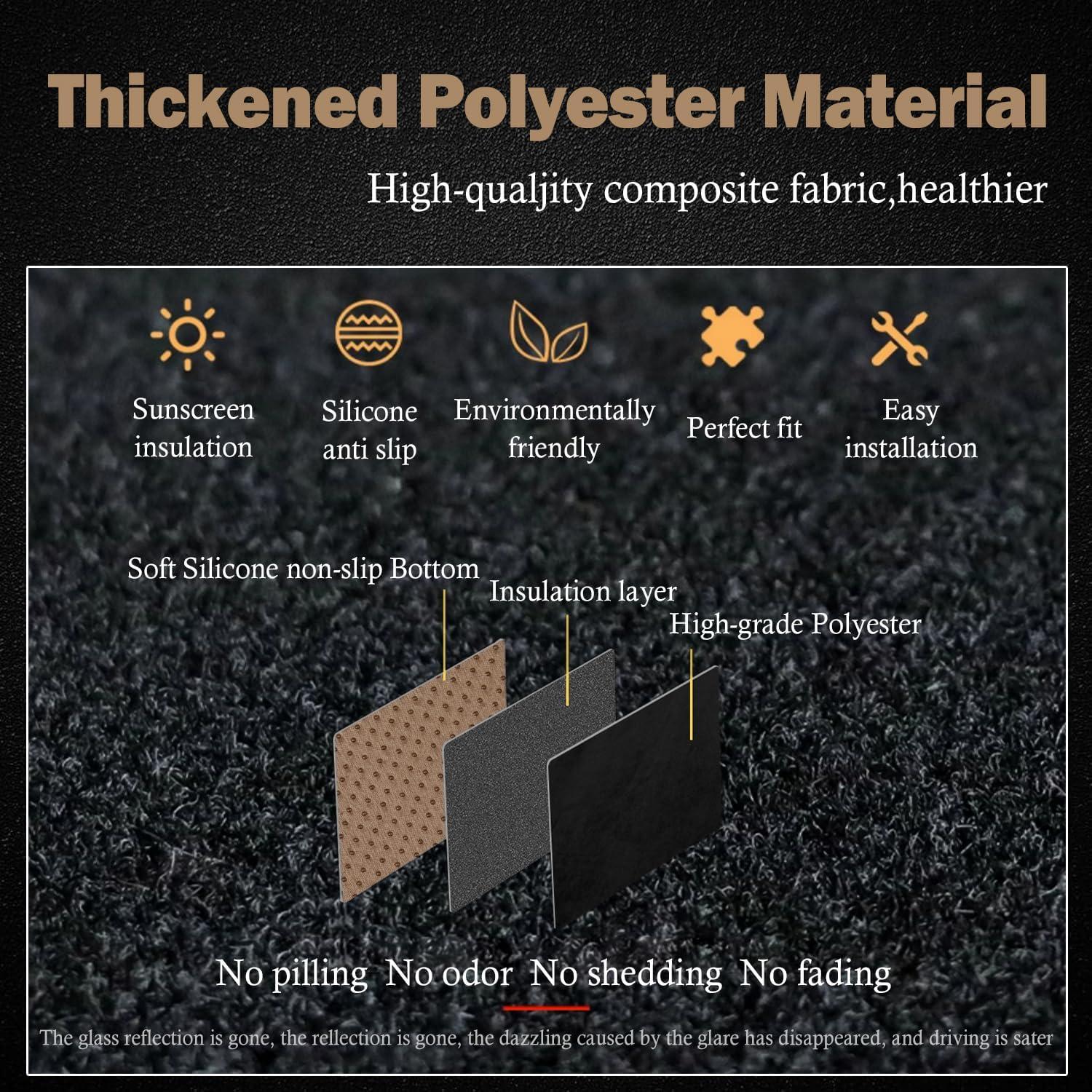 Funda de tablero KEYOOG para Ford Fiesta 2009-2019 - Negro