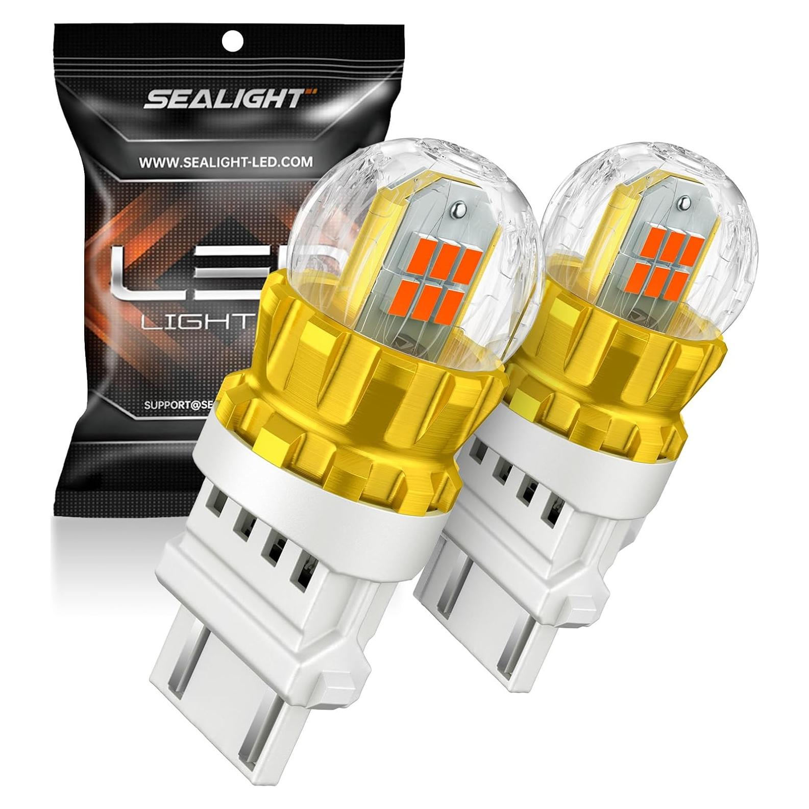 Bombillas LED 3157 SEALIGHT Rojas 3000 Lúmenes 360° Paquete 2