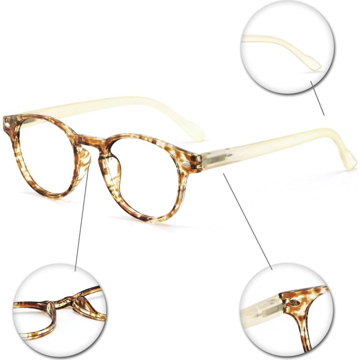 OCCI CHIARI Lentes de lectura ligeros para mujeres 3.5x