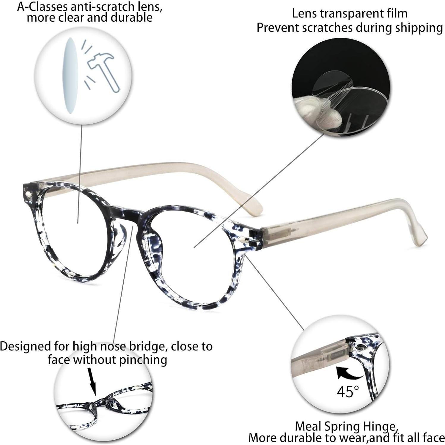 Gafas de Lectura OCCI CHIARI Flor Negra 2.0x Mujeres