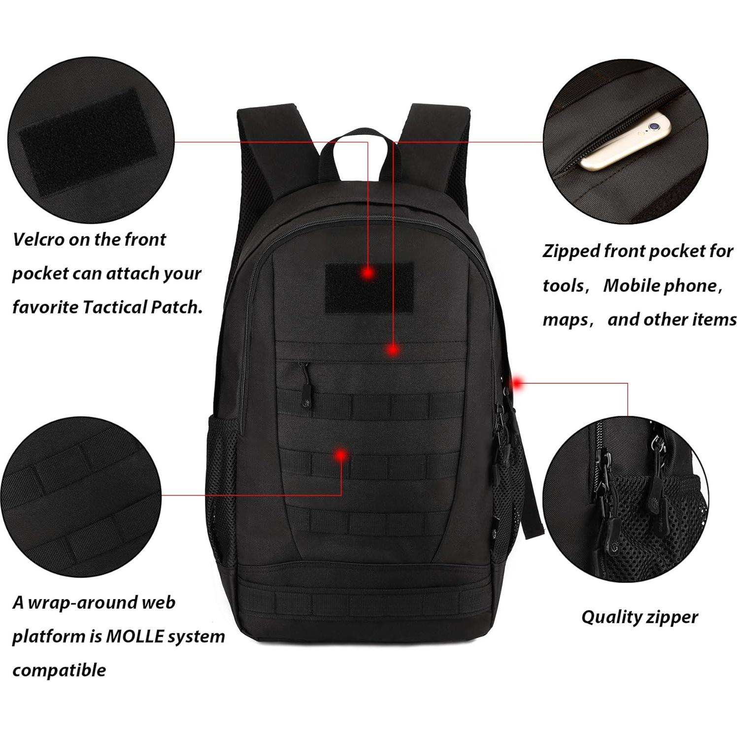 Mochila Táctica Militar ArcEnCiel 35L Nylon Impermeable