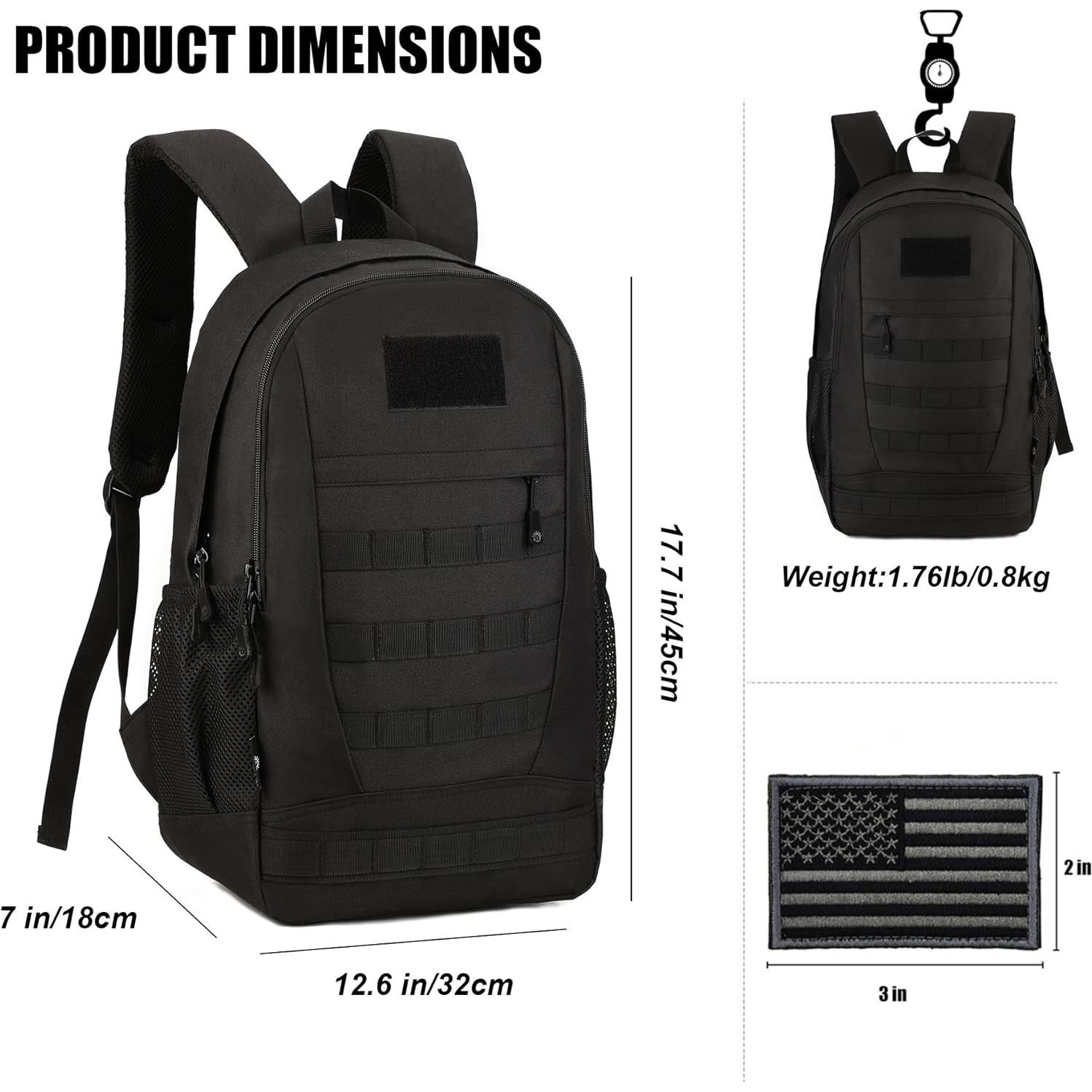 Mochila Táctica Militar ArcEnCiel 35L Nylon Impermeable