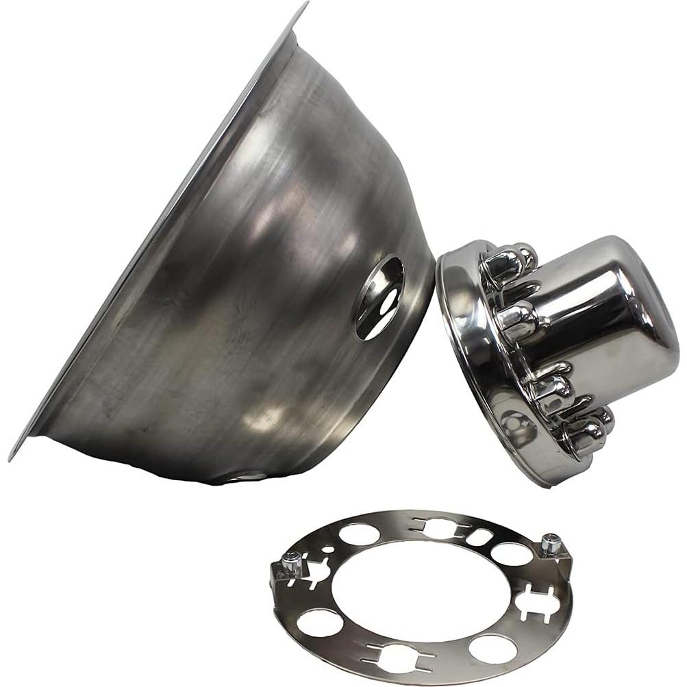 16 Inch Stainless Steel Wheel Simulators Full Kits for Most of Chevy GMC Ford Dodge Truck Pick Up Van Dually Wheels