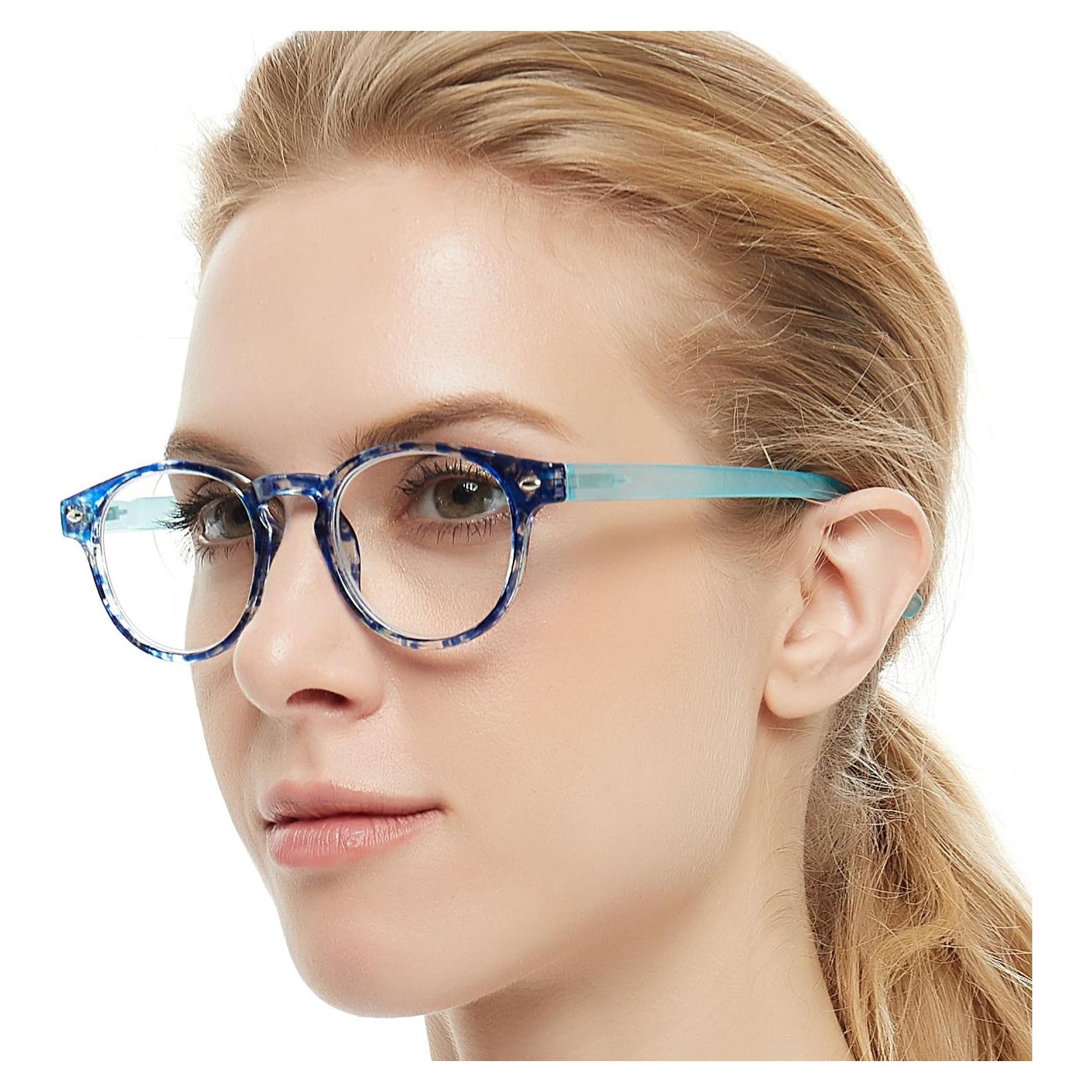 Gafas de Lectura OCCI CHIARI Acetato Azul Púrpura +5.0