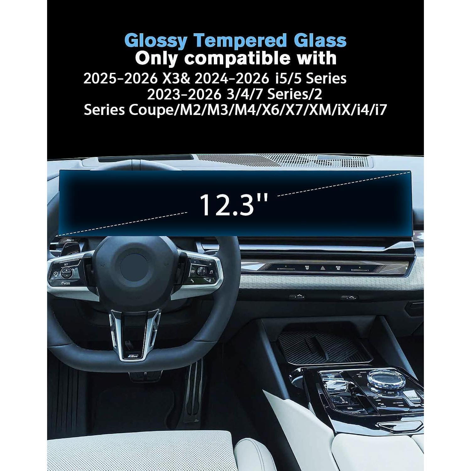 Protector de Pantalla Doble 12.3" WEIPIN para BMW X3 2025-2026