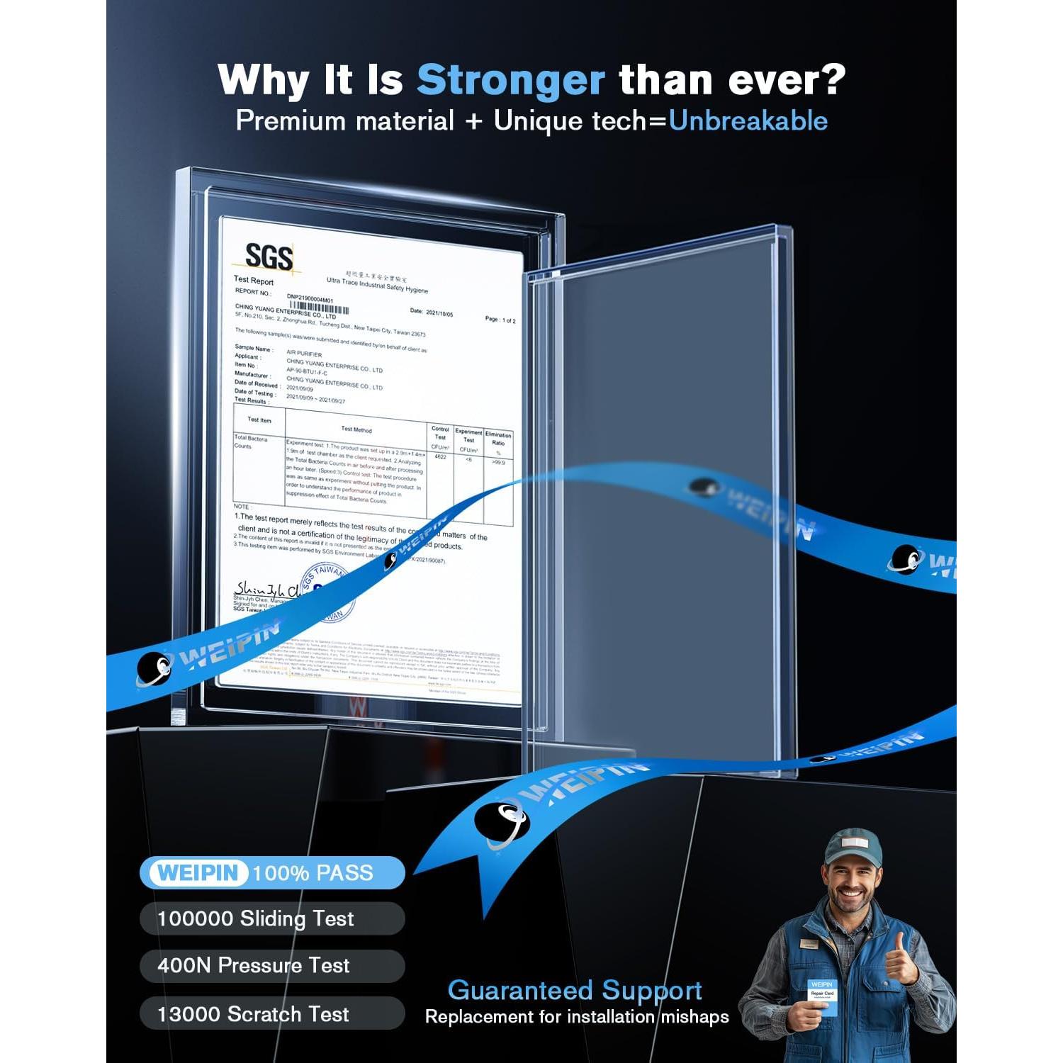 Protector de Pantalla Doble 12.3" WEIPIN para BMW X3 2025-2026