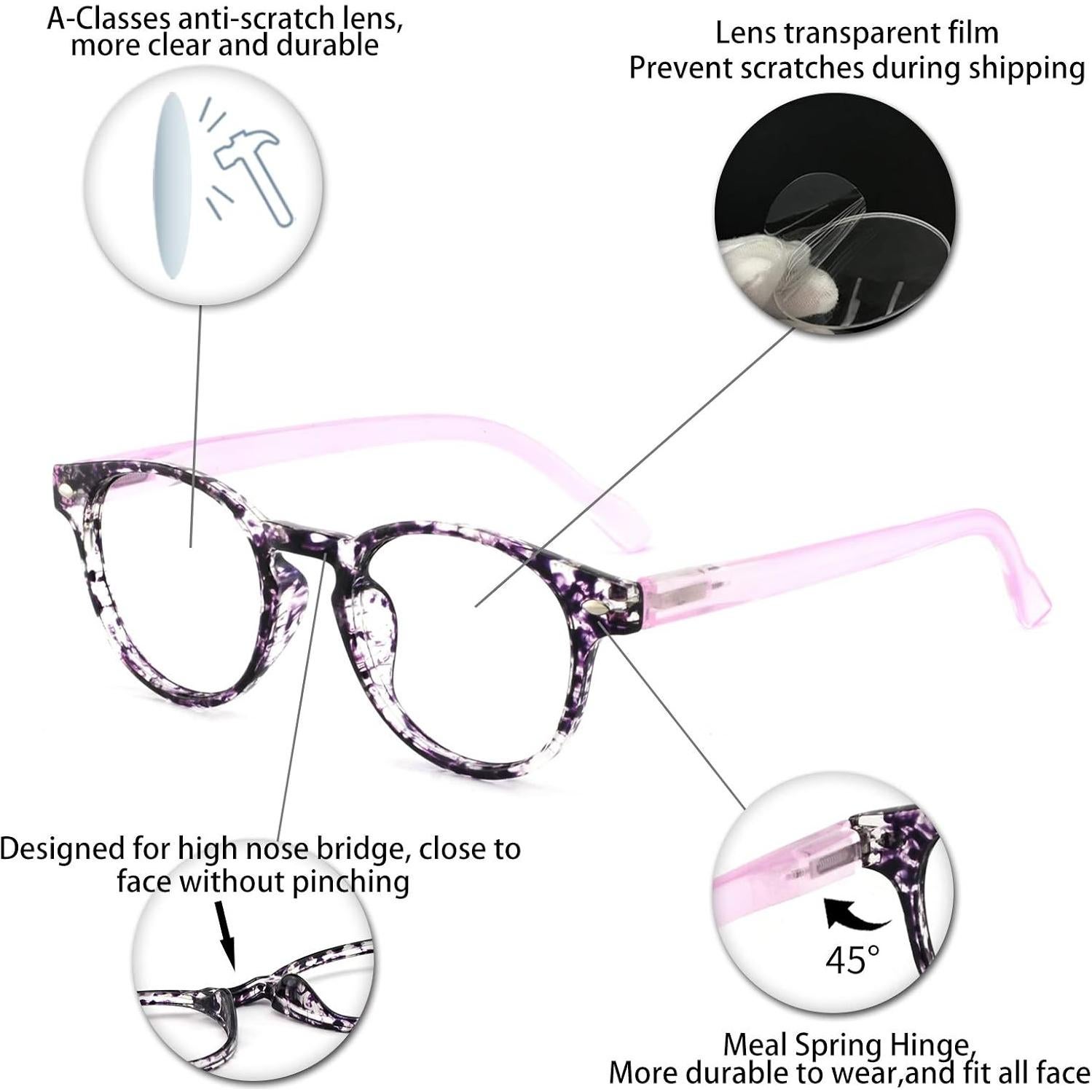 Gafas de Lectura OCCI CHIARI Púrpura Floral 6.0x