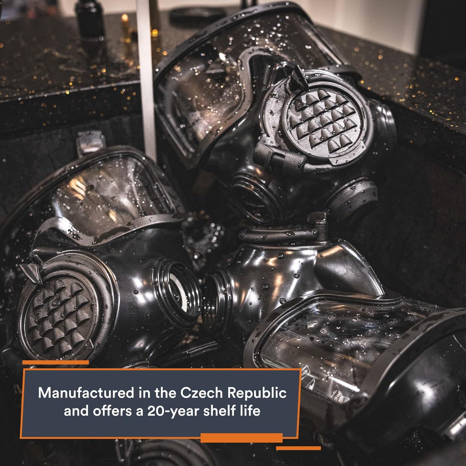 MIRA SAFETY CM-8M Máscara de Gas CBRN con Cantimplora