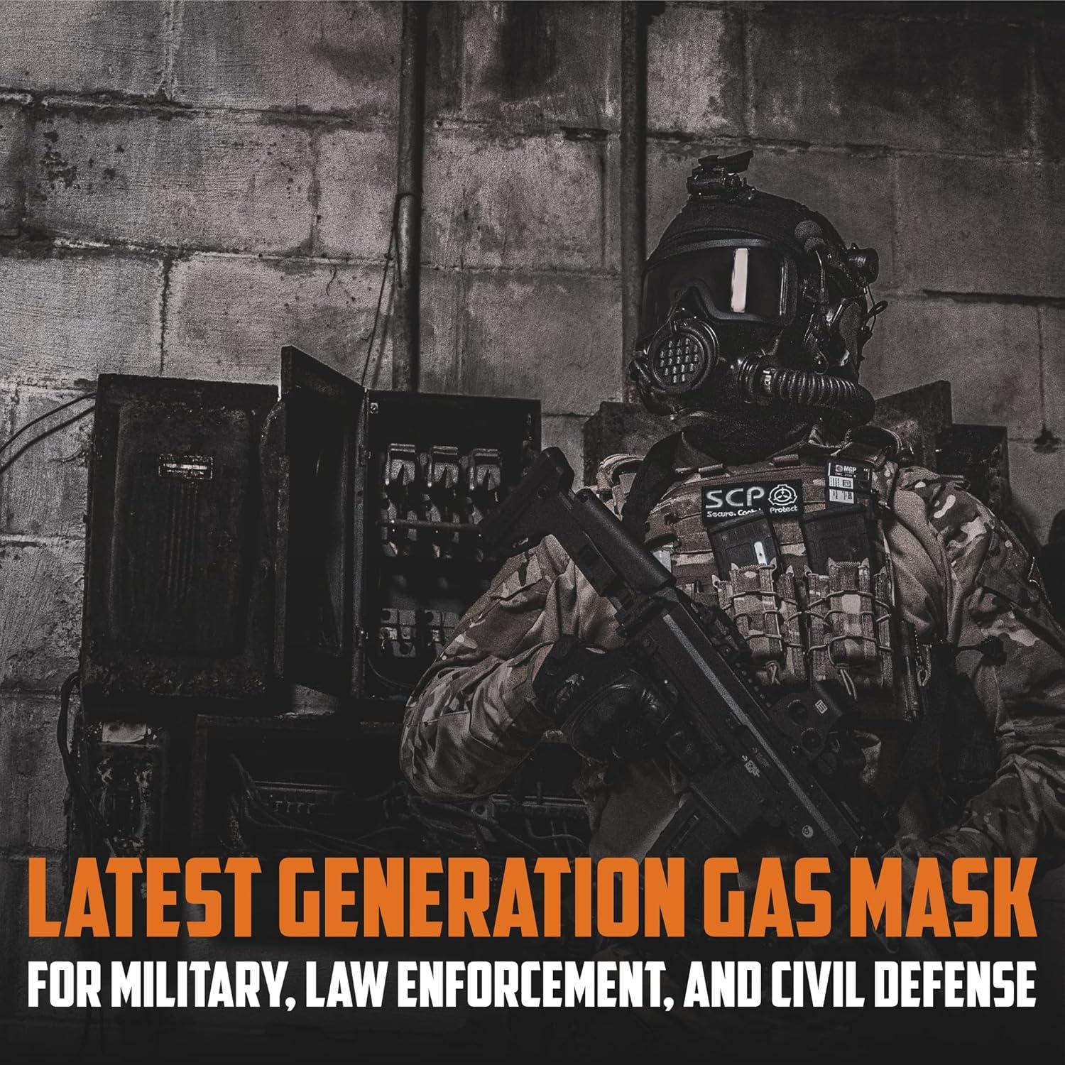 MIRA SAFETY CM-8M Máscara de Gas CBRN con Cantimplora