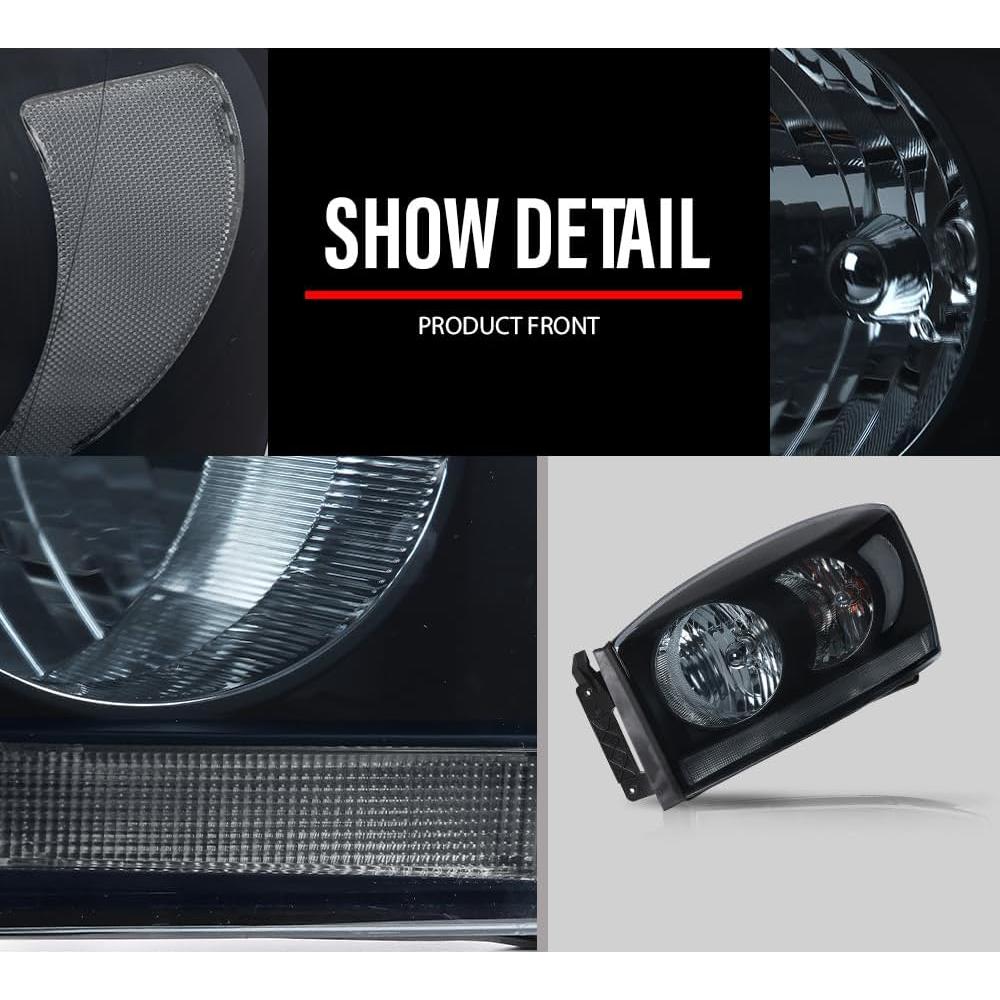 Faros Frontales G-PLUS para Dodge Ram 1500 2500 3500 2006-2009