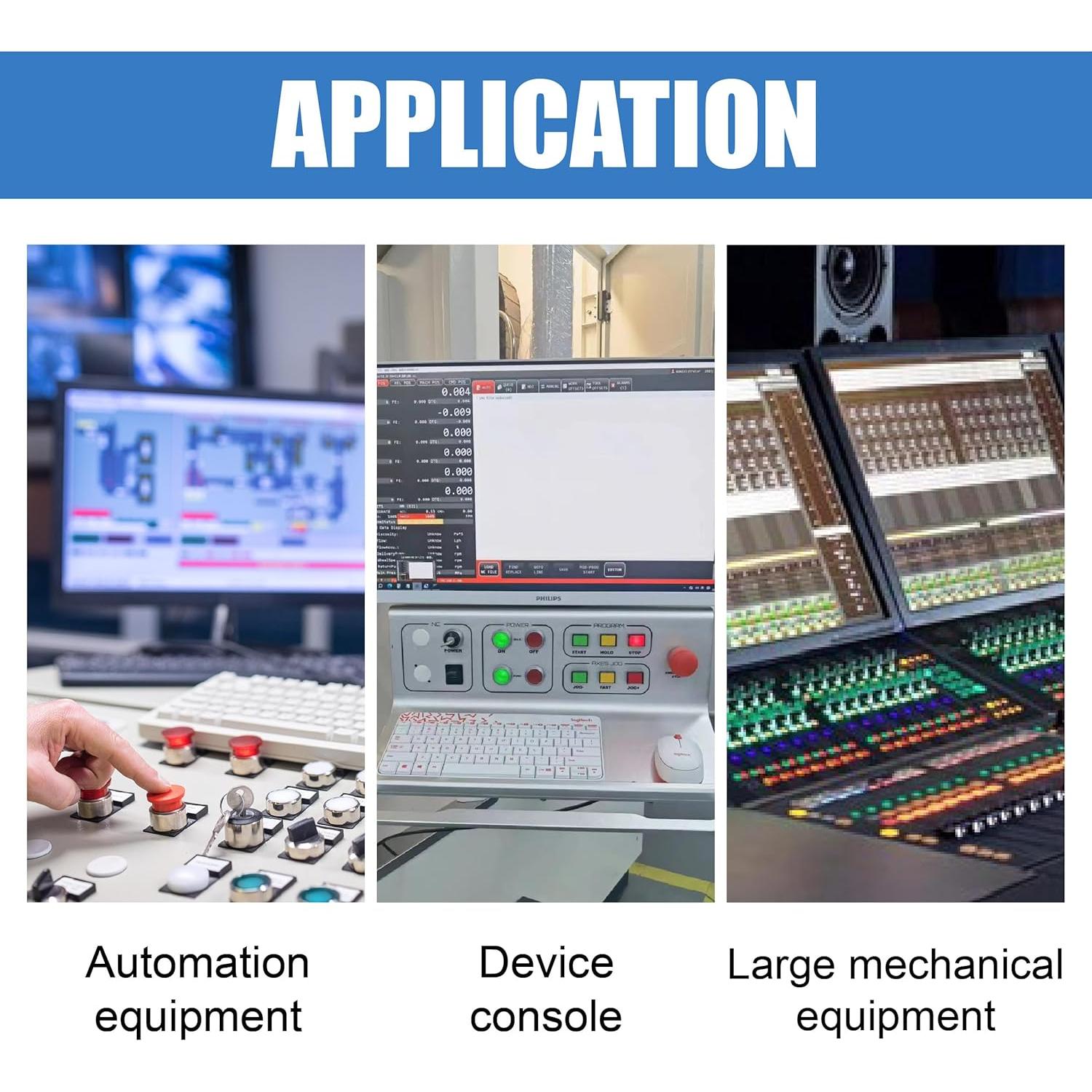 5 Luces LED Indicadoras ZIMISI 12-24V IP66 Rojo 6mm