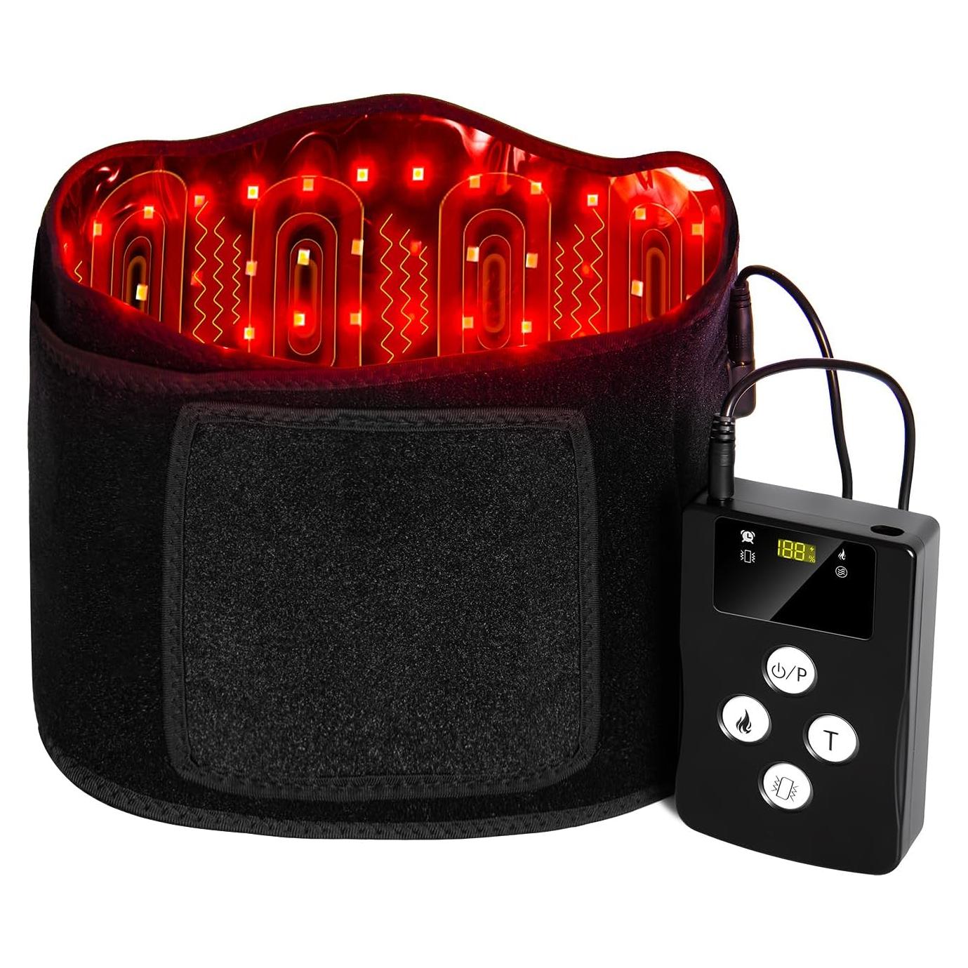 Cinturón Terapia Luz Roja Shuborui Inalámbrico Alivio Dolor