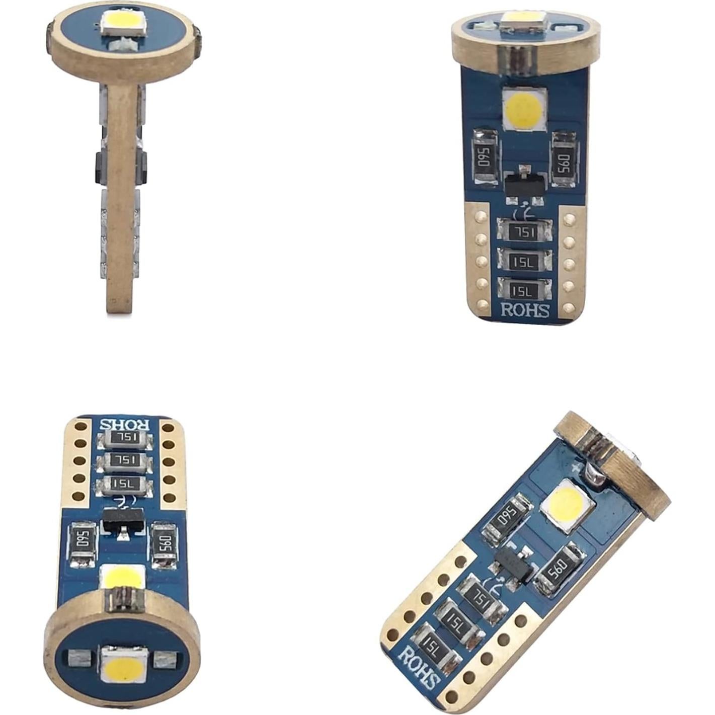 Bombillas LED T10 iBrightstar 10 Piezas Luz Cálida 4500K
