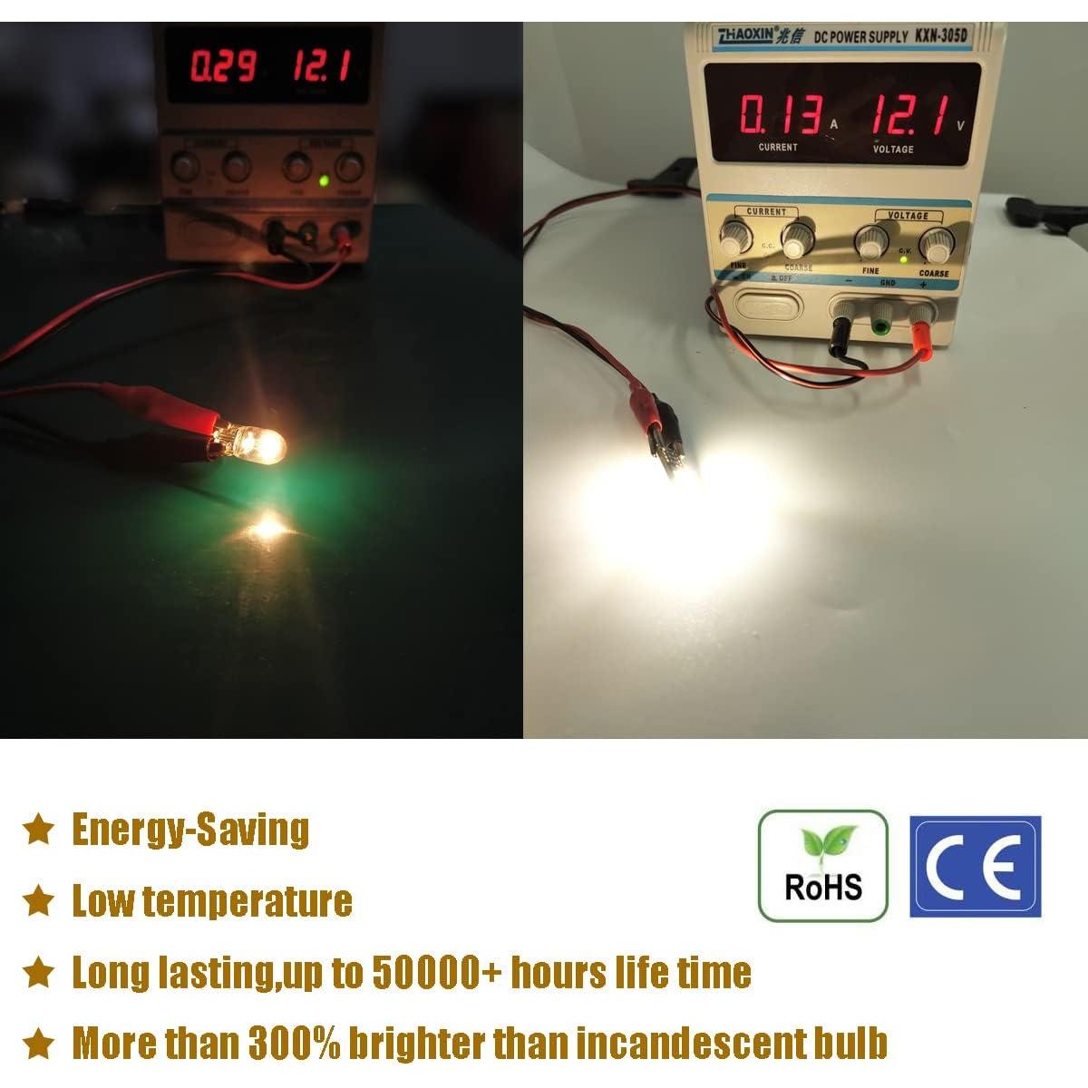 Bombillas LED T10 iBrightstar 10 Piezas Luz Cálida 4500K