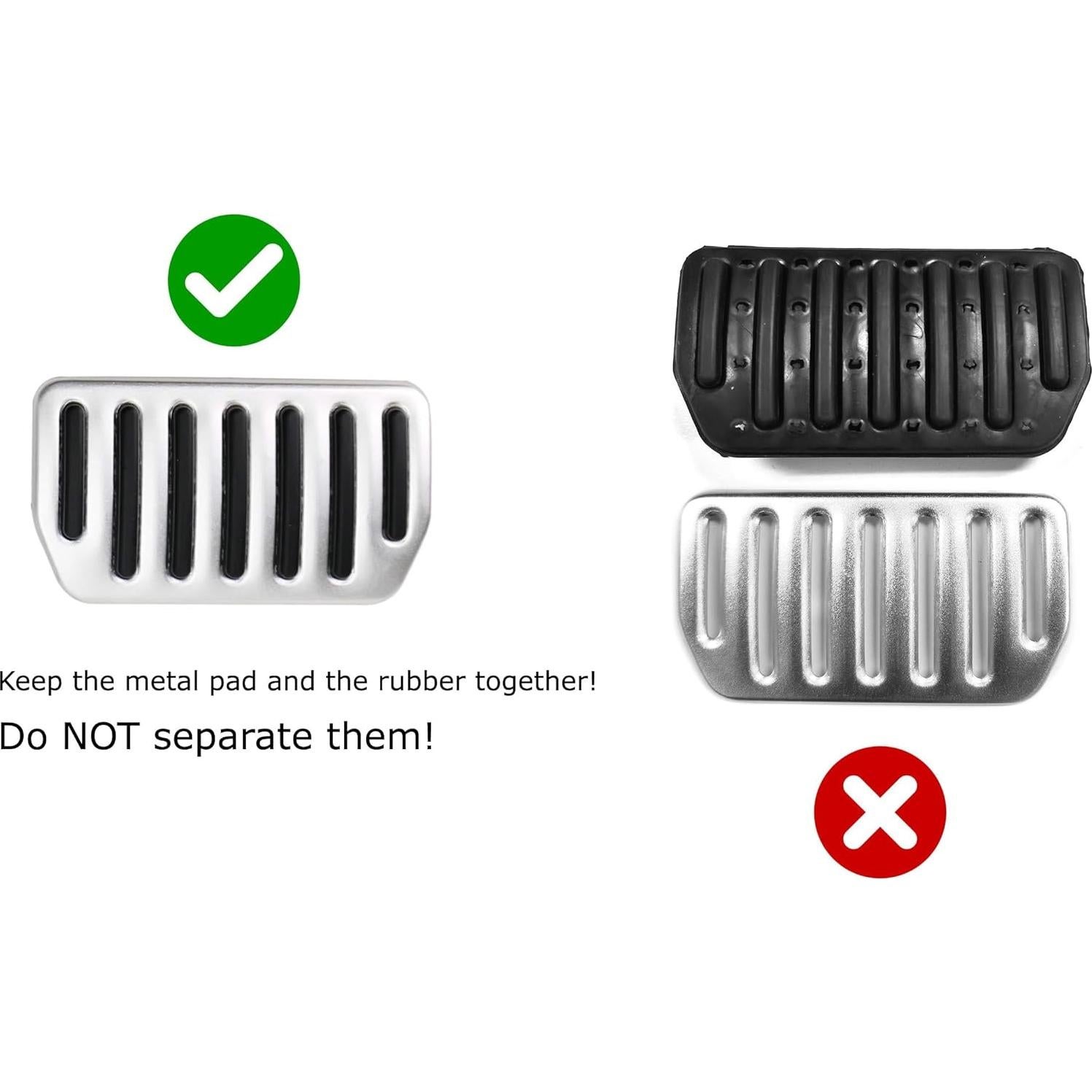 Cubiertas de Pedales de Aluminio iJDMTOY para Subaru Manual