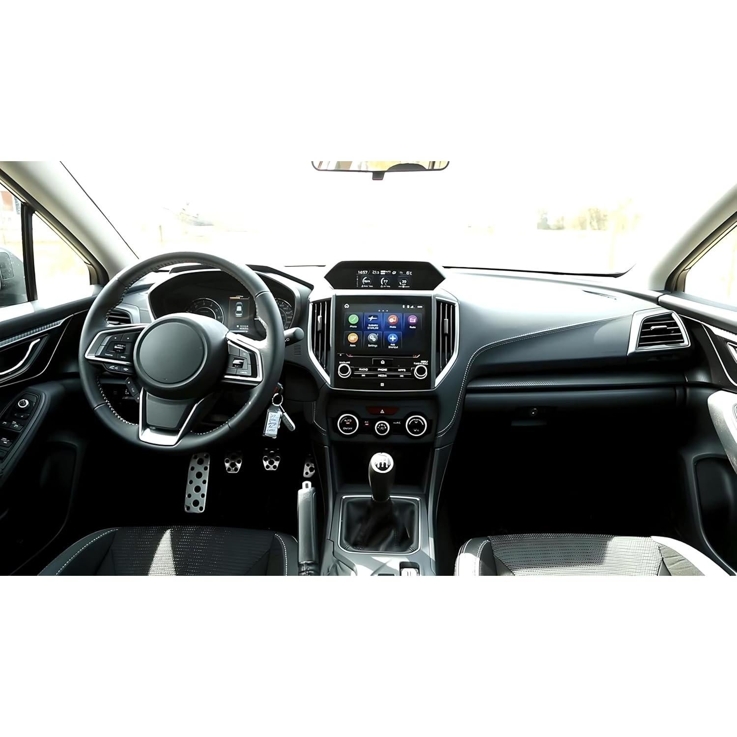 Cubiertas de Pedales de Aluminio iJDMTOY para Subaru Manual