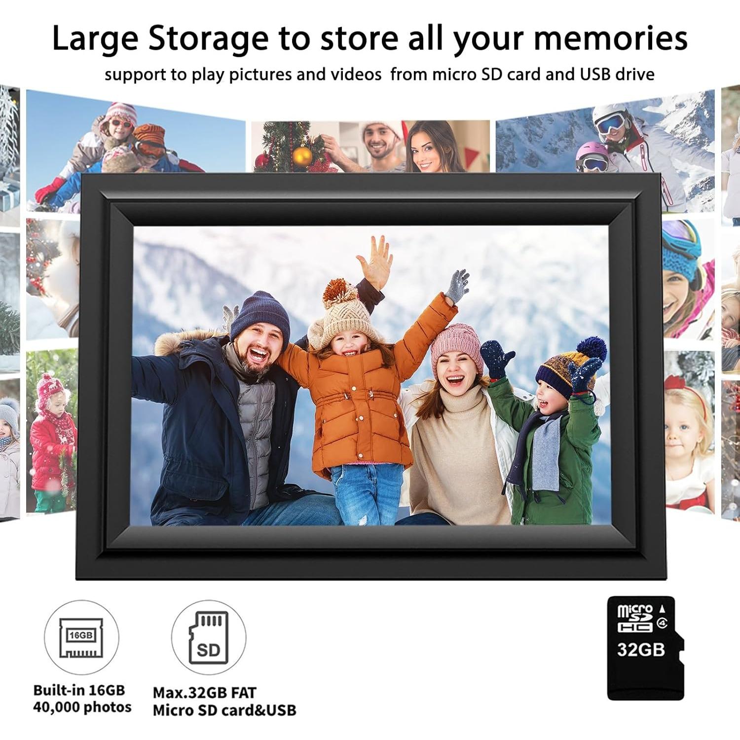 Marco de Fotos Digital SAMMIX 10.1" WiFi Pantalla Táctil